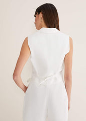 Bianca Waistcoat Co-Ord - Ivory