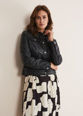 Myrtle Leather Jacket - Black