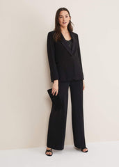 Elandra Black Tux Blazer - Black