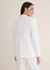 Ulrica Pink Blazer - White