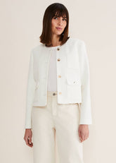 Ripley Tweed Jacket - Ivory