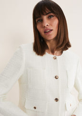 Ripley Tweed Jacket - Ivory