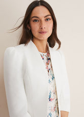 Isabella Bow Jacket - Ivory