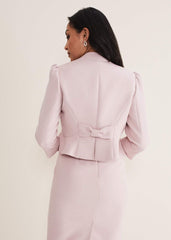 Petite Isabella Bow Jacket - Antique Rose