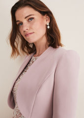 Leanna Cropped Jacket - Antique Rose
