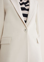 Celyn Single Breasted Blazer - Almond