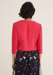Cara Textured Jacket - Raspberry
