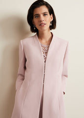 Daisy Tailored Coat - Pale Pink