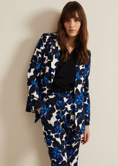 Caddie Floral Suit Jacket - Blue