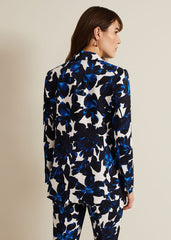 Caddie Floral Suit Jacket - Blue