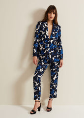 Caddie Floral Suit Jacket - Blue