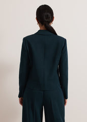 Petite Arabella Crop Blazer - Green