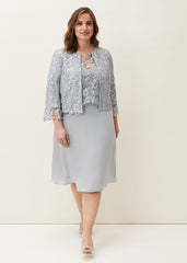 Luisa Lace Occasion Jacket - Mineral