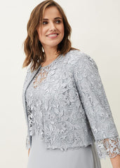 Luisa Lace Occasion Jacket - Mineral
