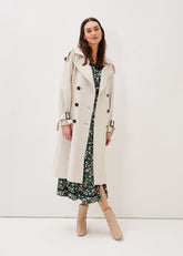 Tegan Trench Coat - Off White
