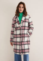 Catriona Checked Coat - Multi/Pink