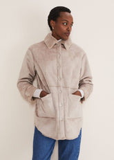 Heidi Reversible Shacket - Mink