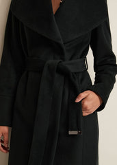Petite Nicci Dark Green Wool Smart Coat - Dark Green