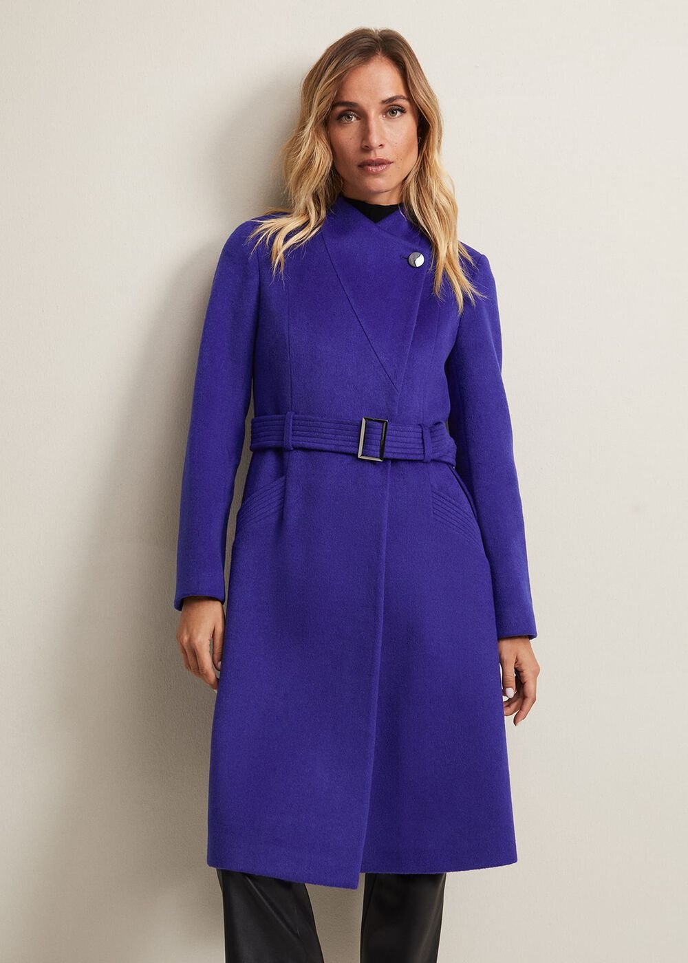 Susanna Purple Wool Coat - Purple