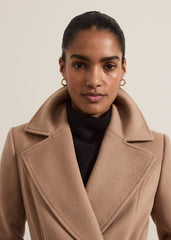 Livvy Wool Camel Trench Coat - Camel