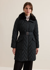 Petite Hollie Puffer - Dark Green