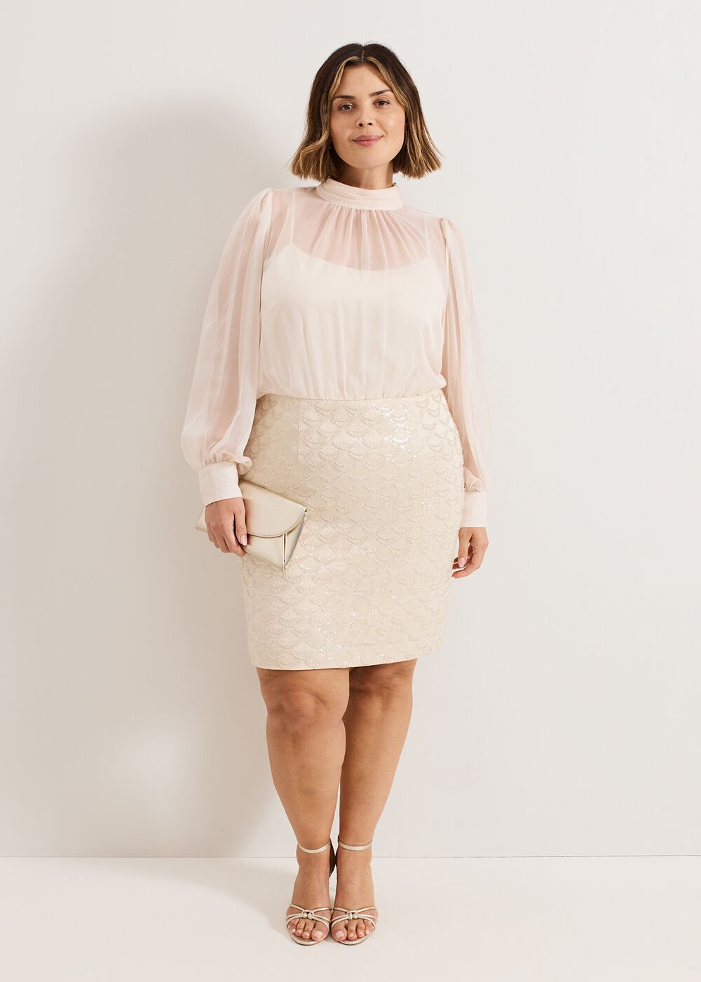 Amina Sequin Dress - Cameo