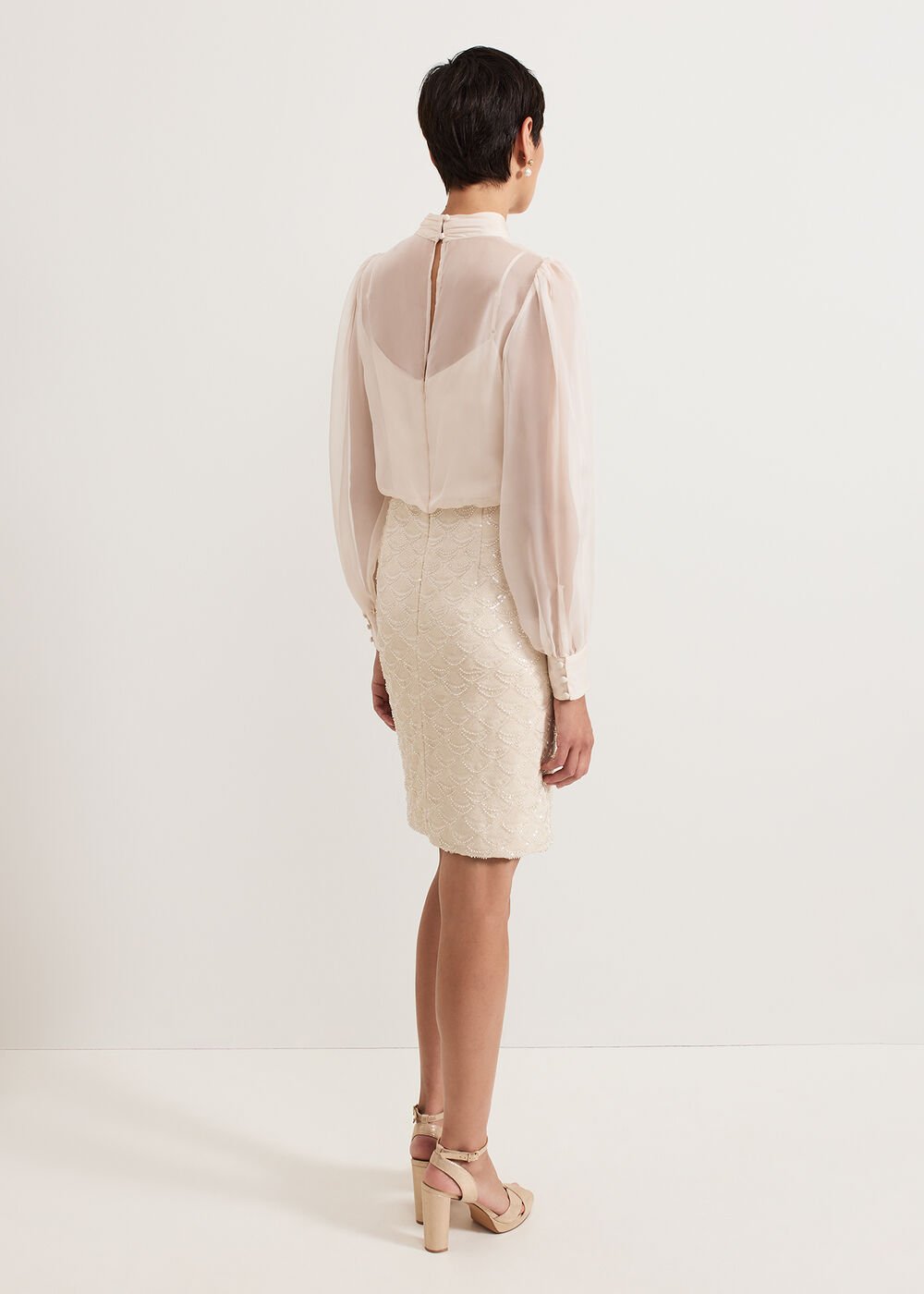 Amina Sequin Dress - Cameo