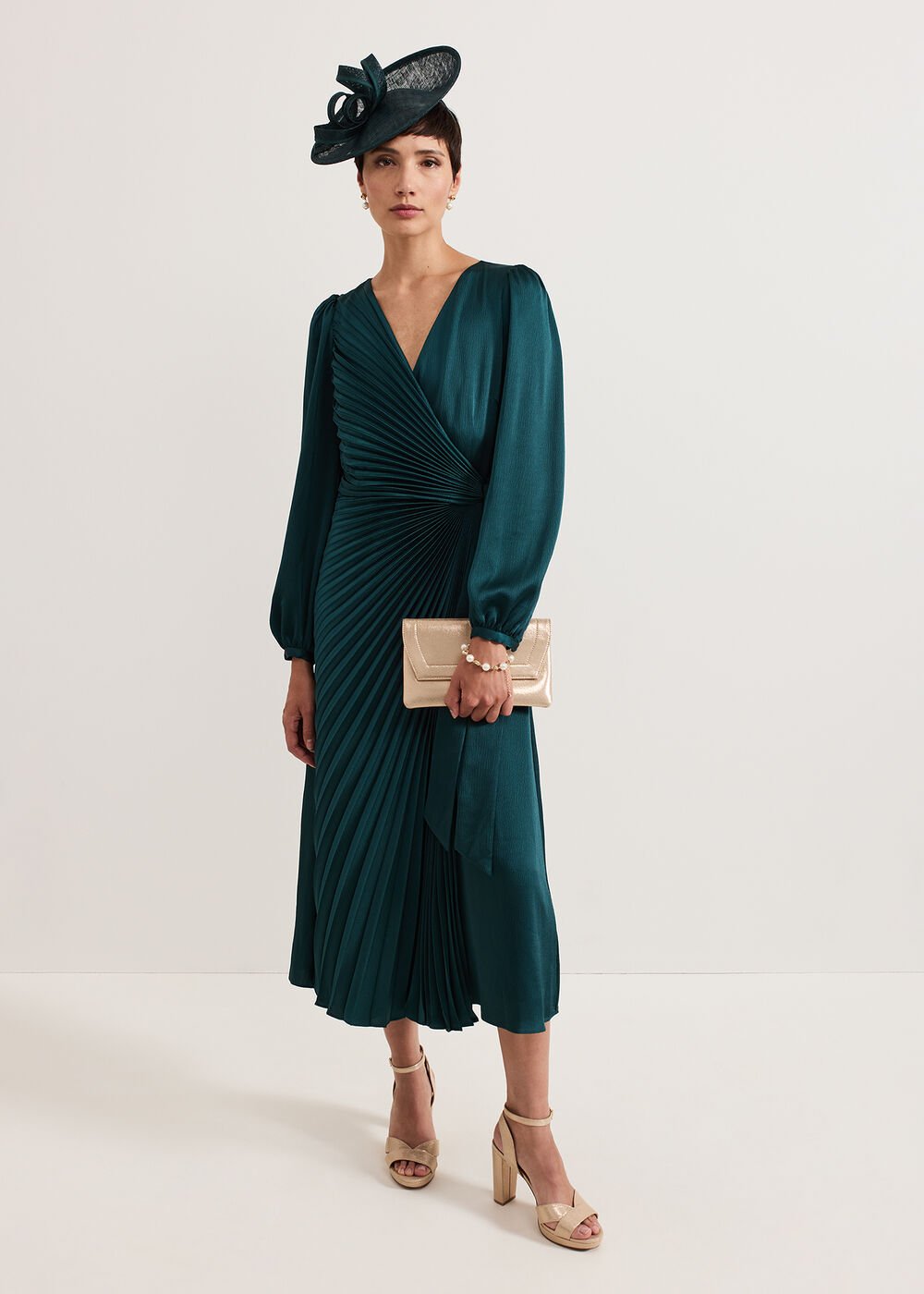 Gracie Sunray Dress - Dark Green