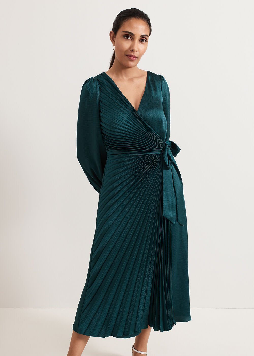 Petite Gracie Dress - Dark Green