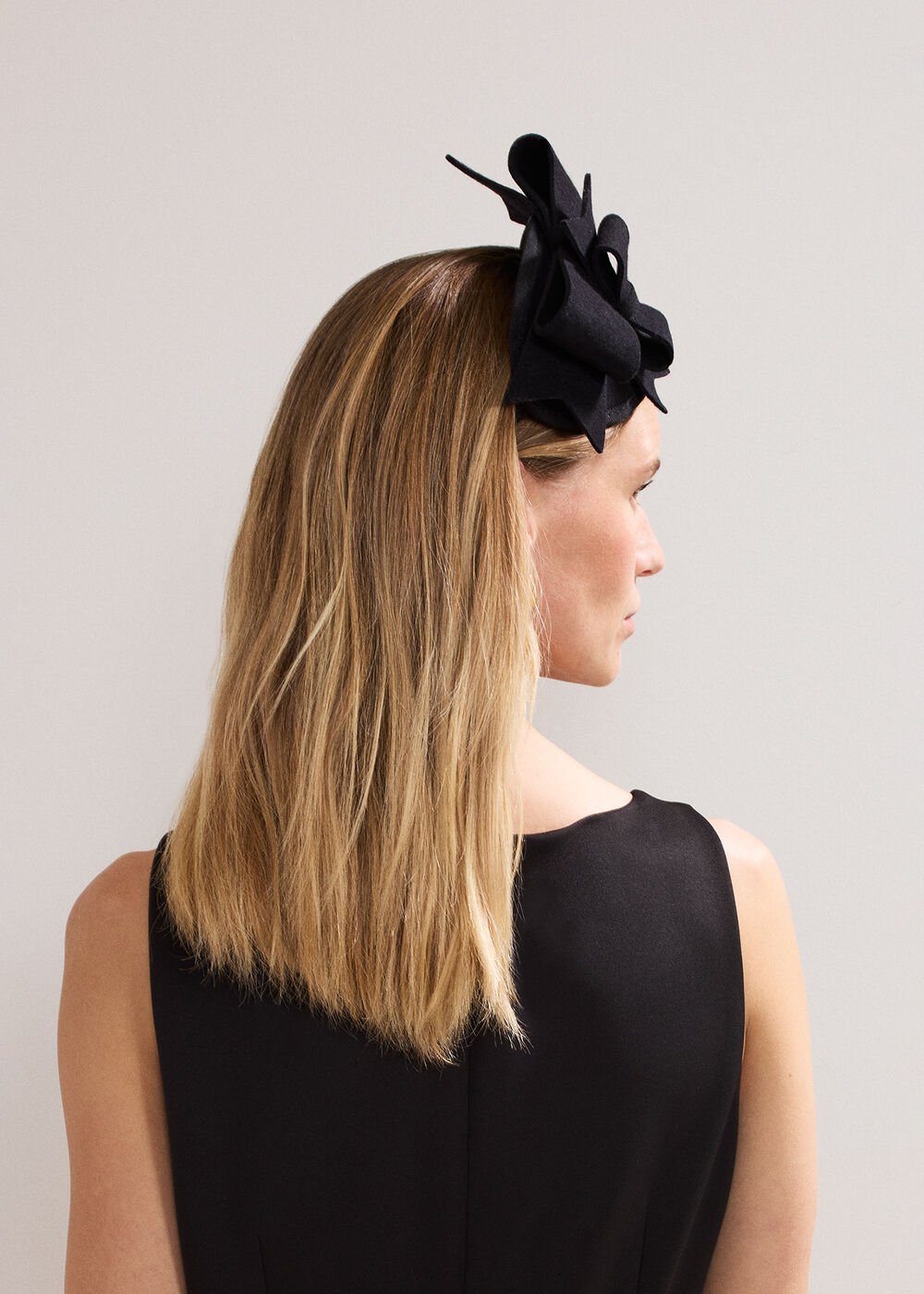 Black Felt Headband - Black