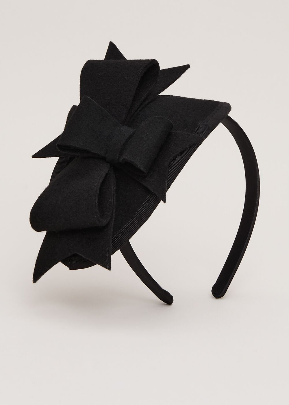 Black Felt Headband - Black