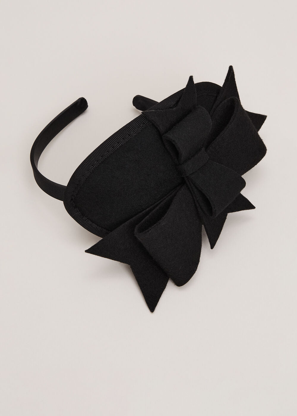 Black Felt Headband - Black