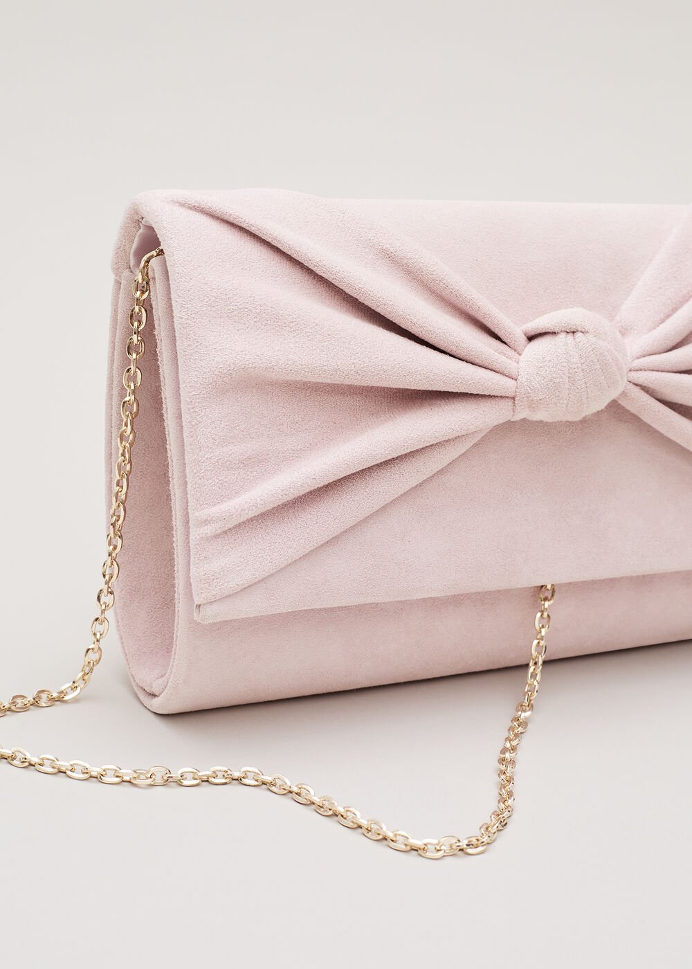 Knot Front Clutch - Pink
