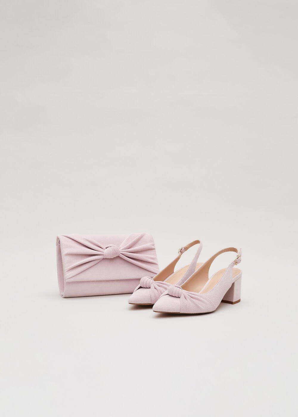 Knot Front Clutch - Pink