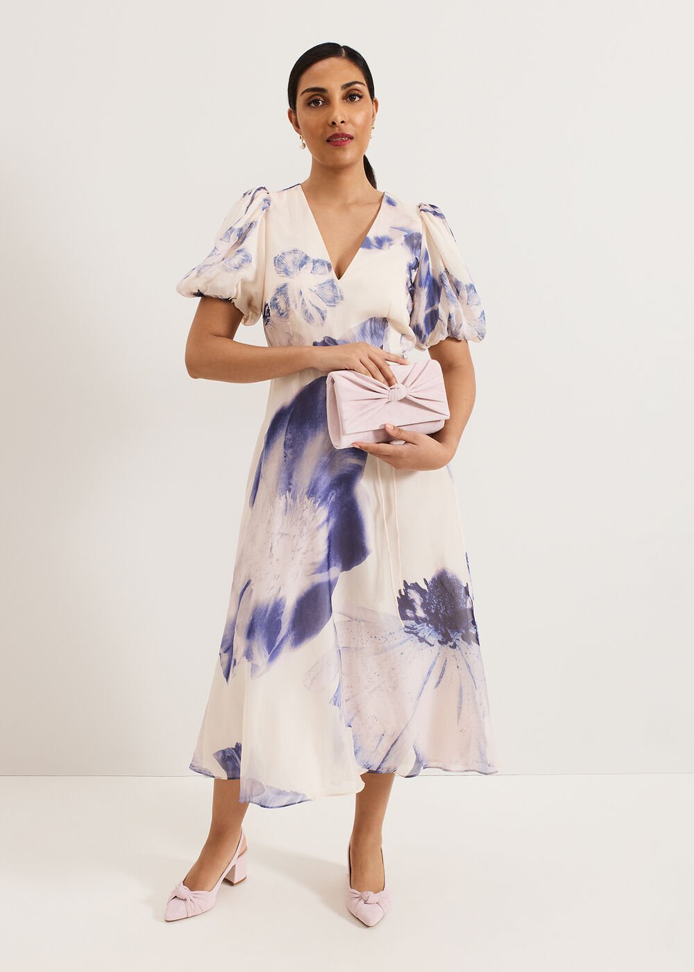 Knot Front Clutch - Pink