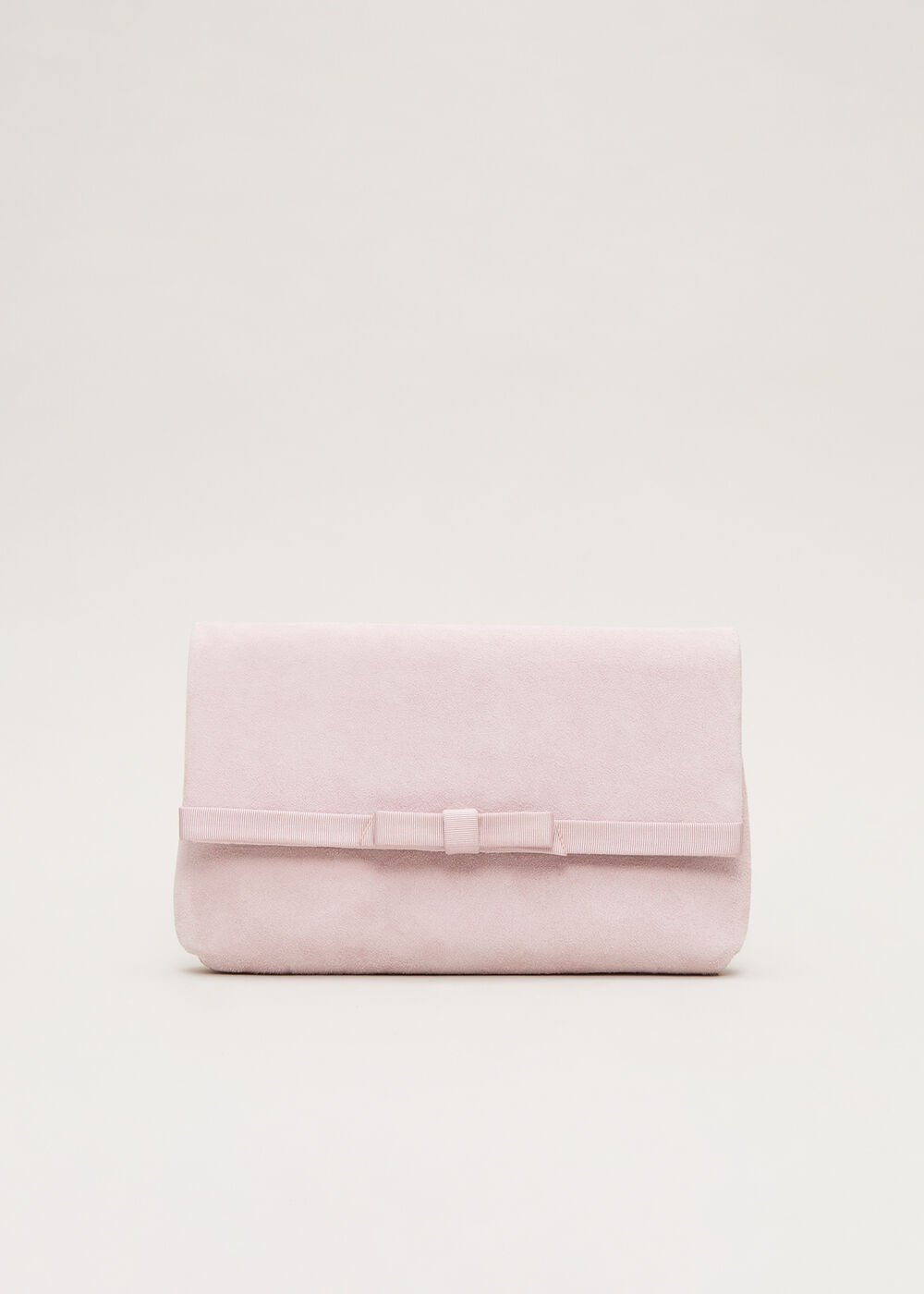 Grosgrain Bow Clutch - Pink
