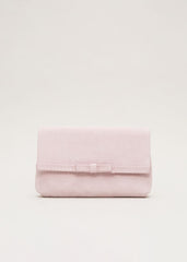 Grosgrain Bow Clutch - Pink