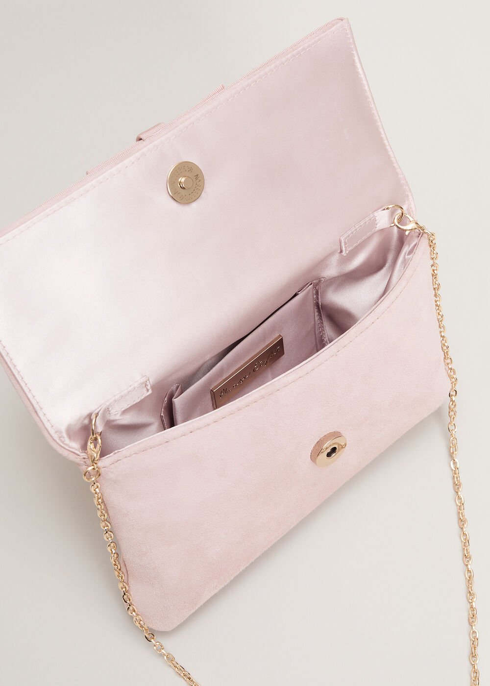 Grosgrain Bow Clutch - Pink
