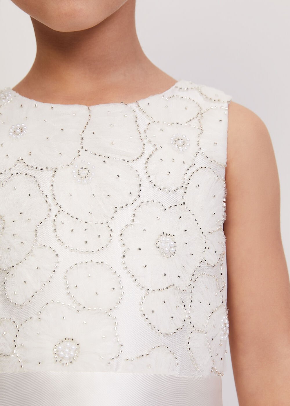 Iris Beaded Dress - Ivory