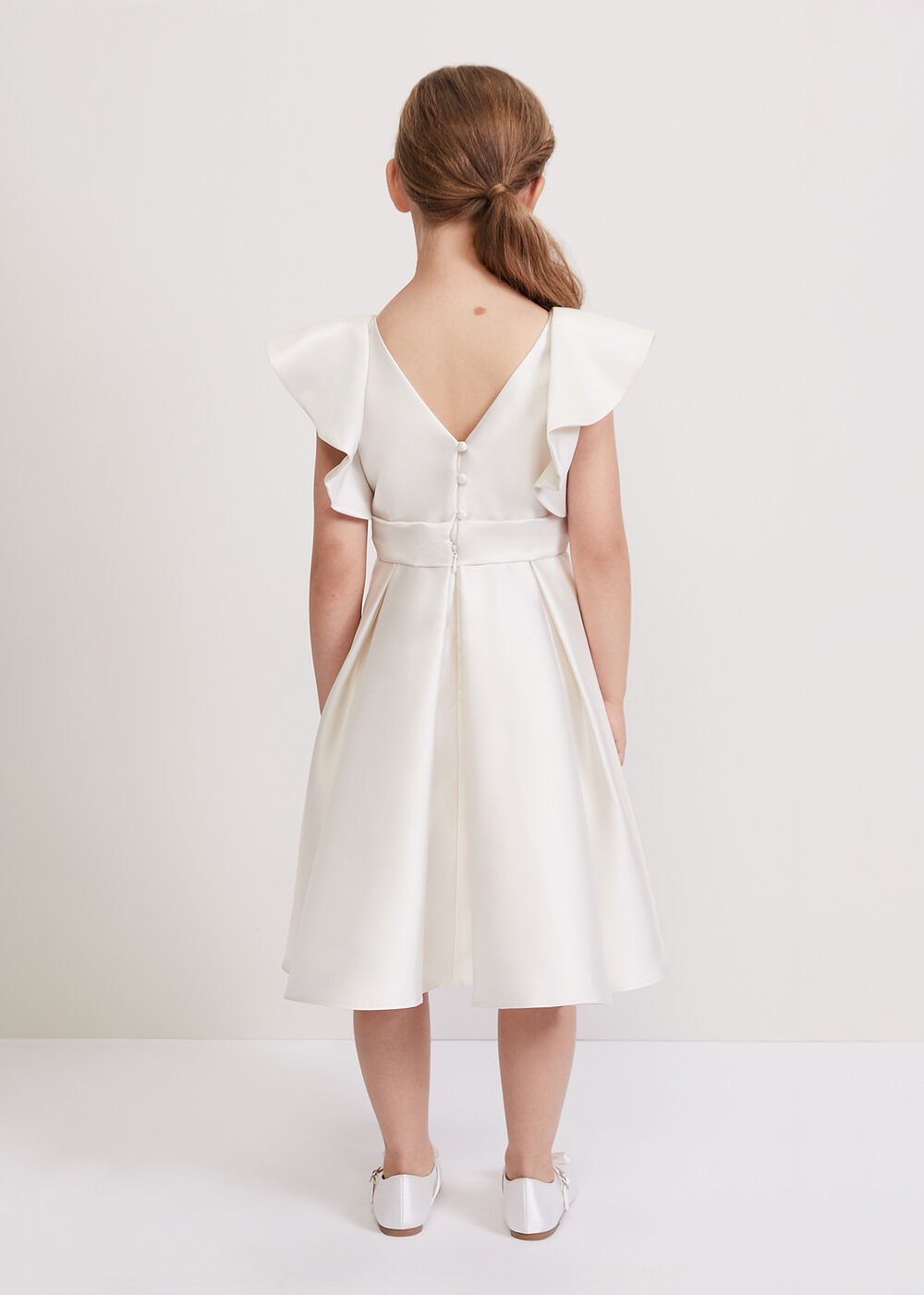 Sydney Satin Dress - Ivory
