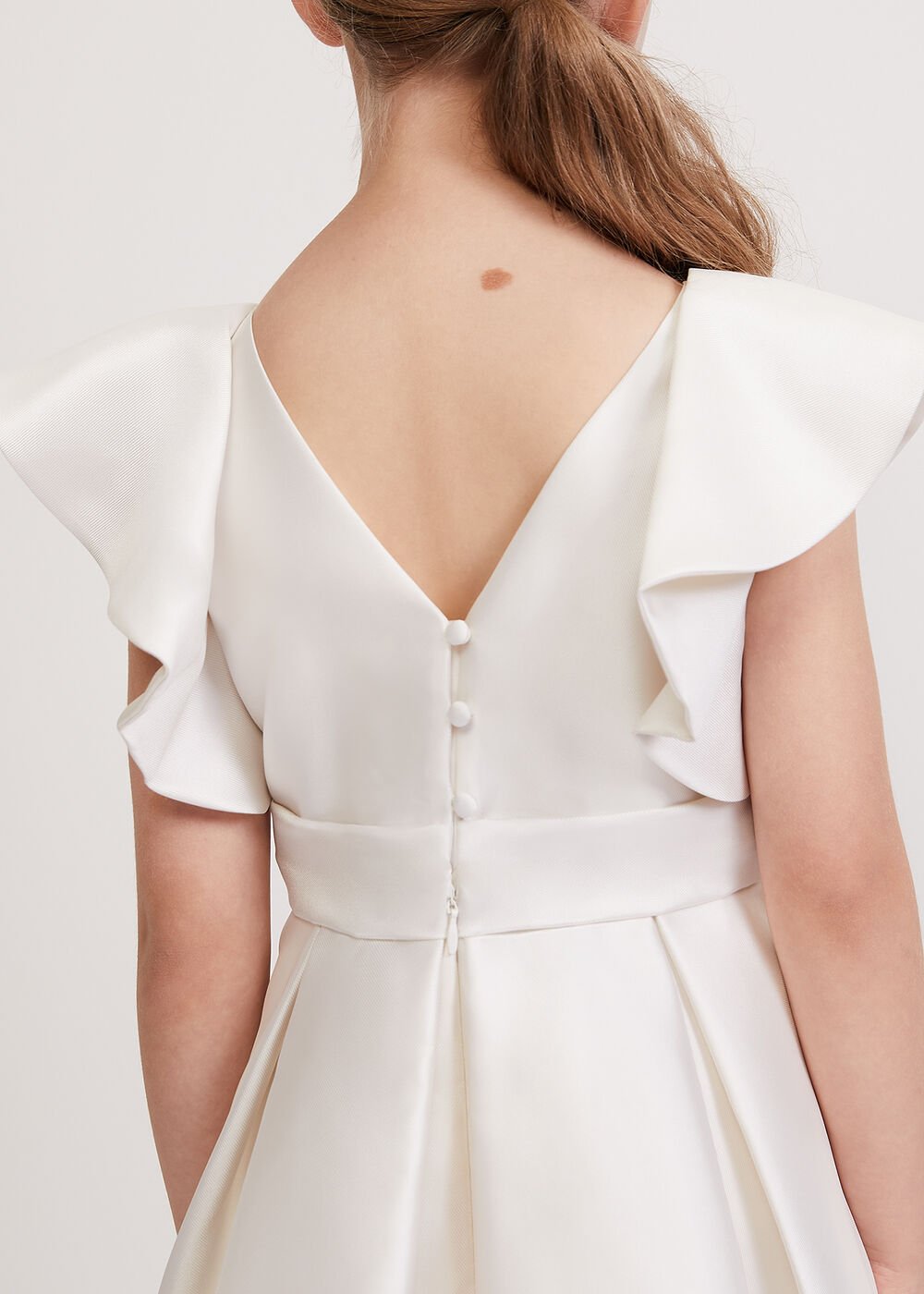 Sydney Satin Dress - Ivory