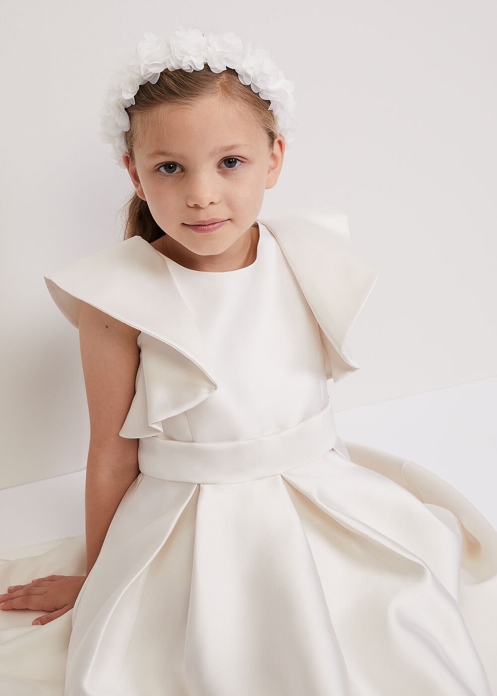 Sydney Satin Dress - Ivory
