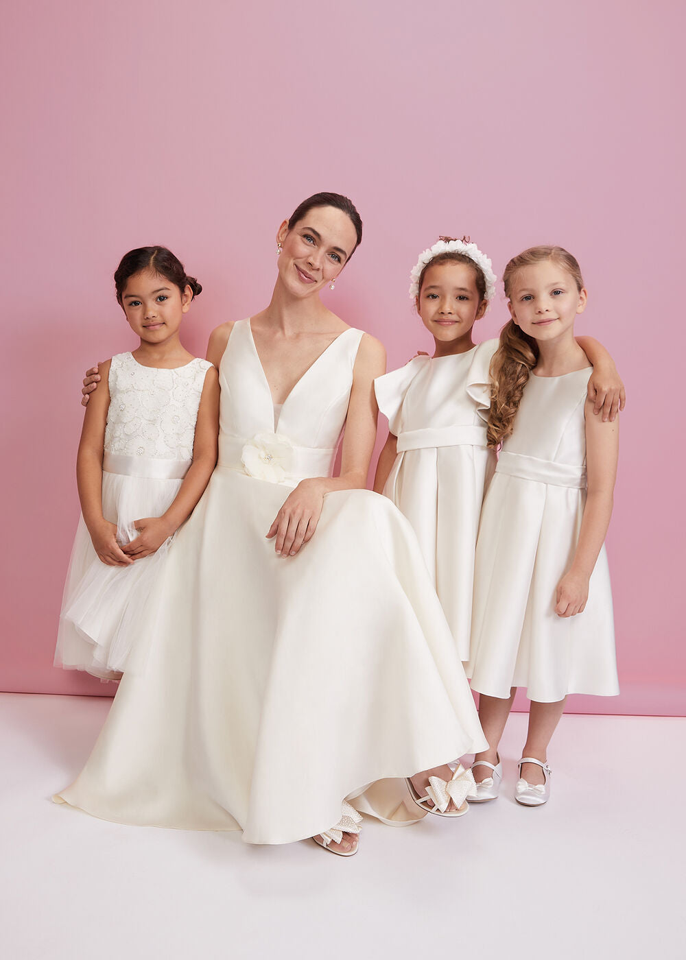 Sydney Satin Dress - Ivory