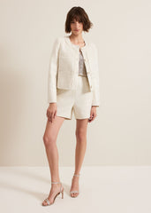 Ripley Sequin Short - White