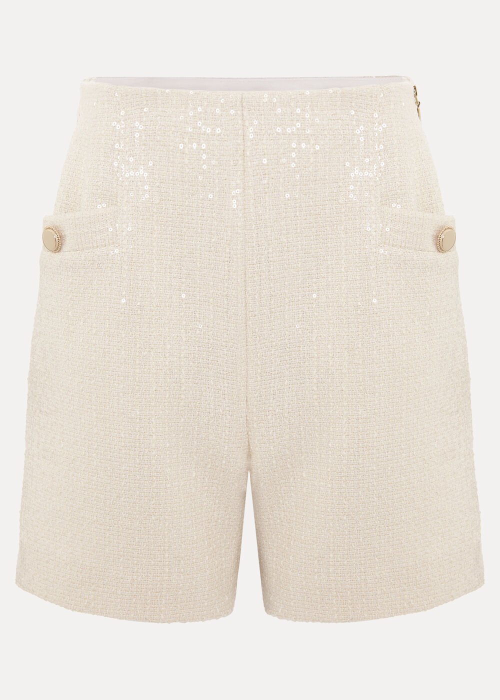 Ripley Sequin Short - White