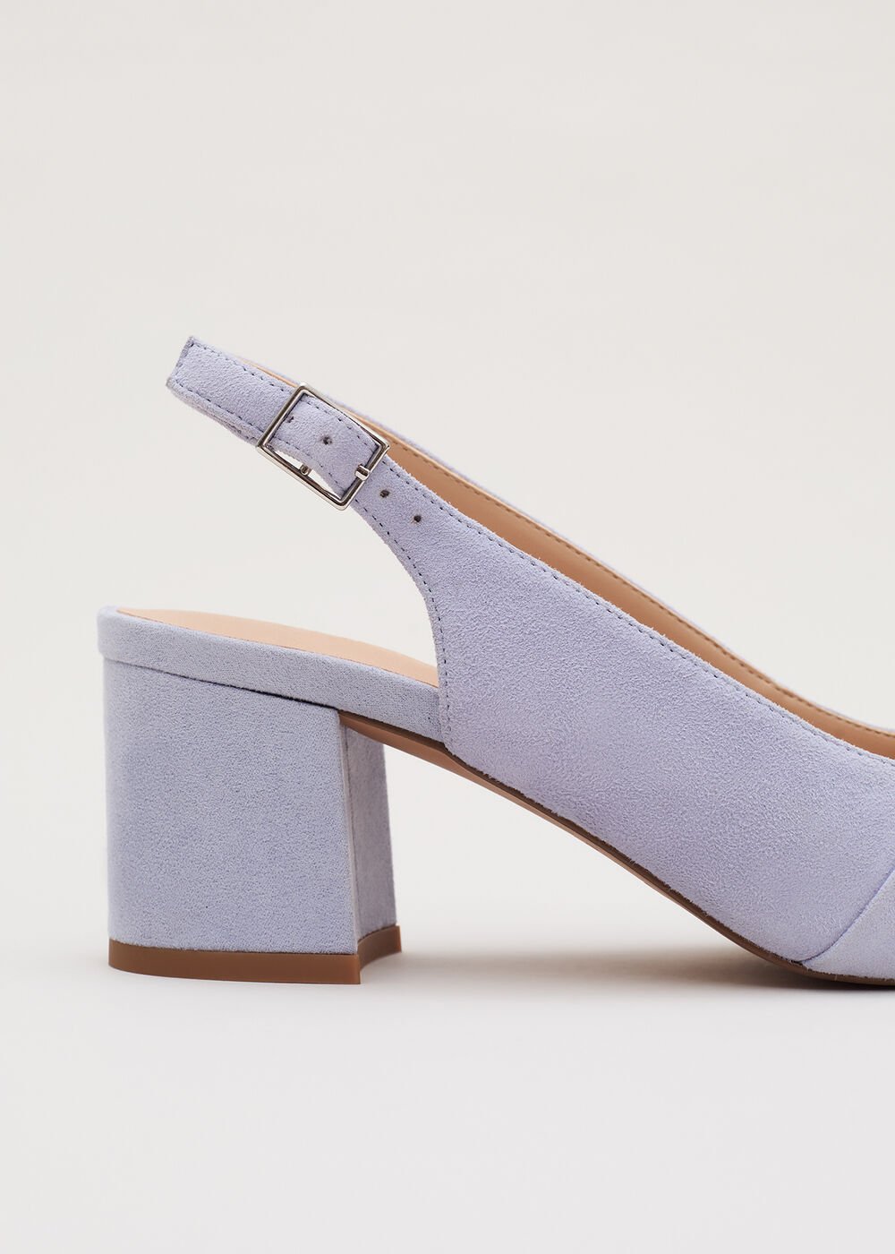 Knot Block Heel - Pale Blue