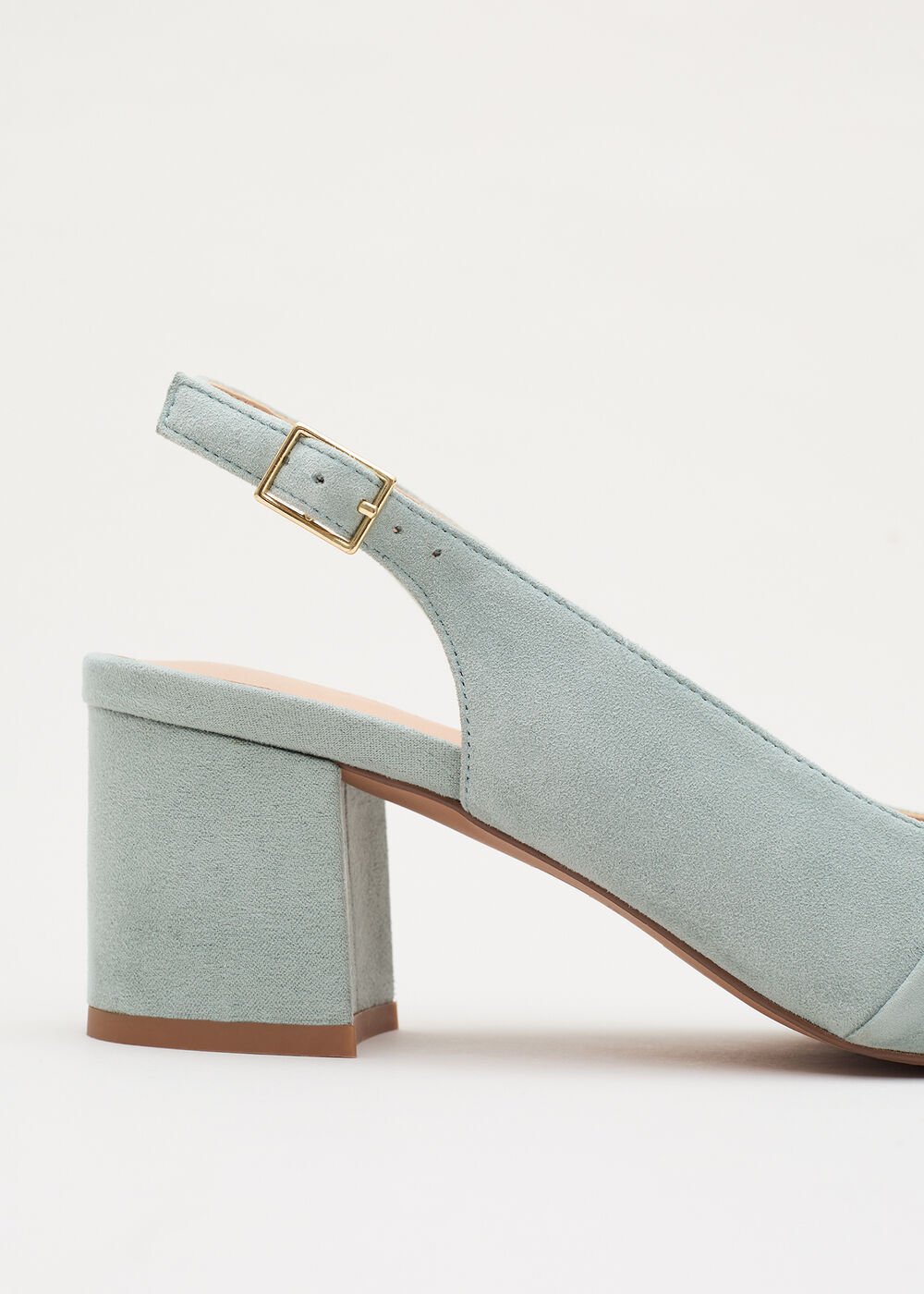Knot Block Heel - Pale Green