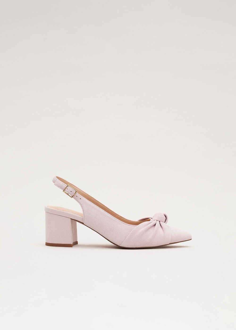 Knot Block Heel - Antique Rose