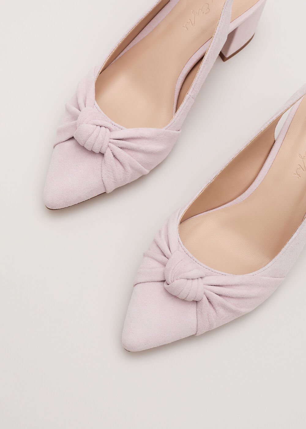 Knot Block Heel - Antique Rose