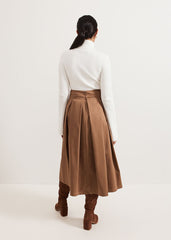 Trinity Petite Skirt - Brown